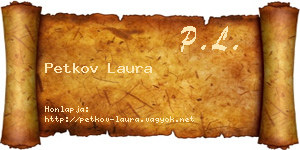 Petkov Laura névjegykártya