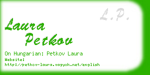 laura petkov business card